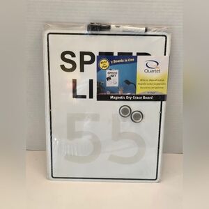 Quartet Black and White Magnetic Board